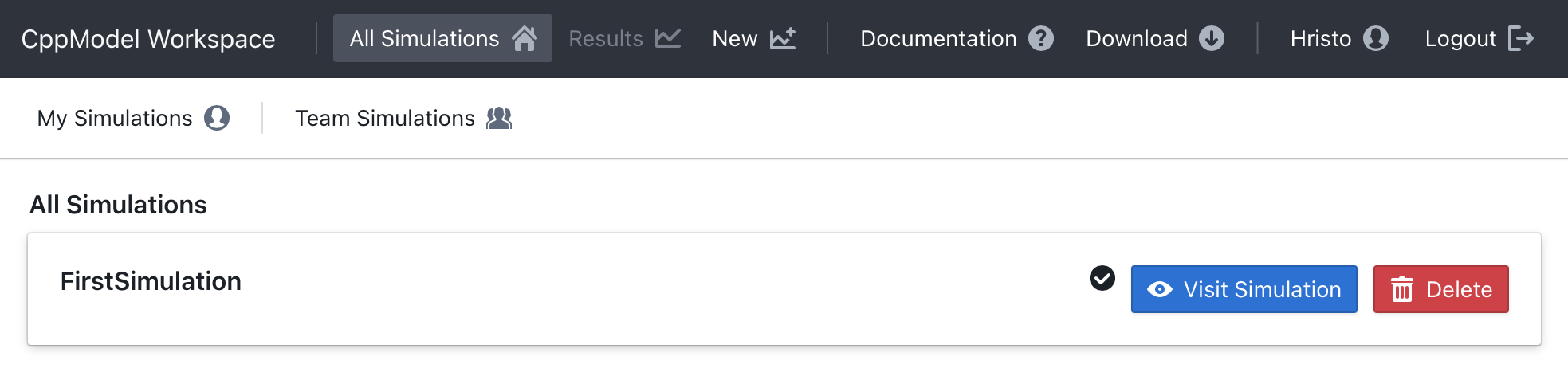 Simulation List