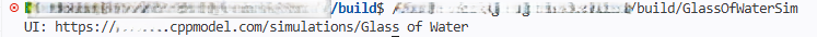 Failed simulation terminal